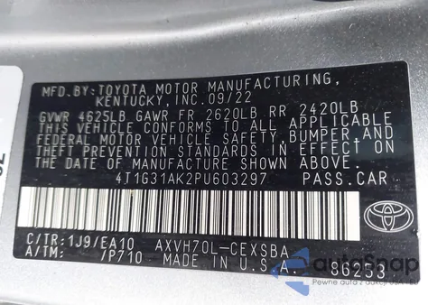 4T1G31AK2PU603297